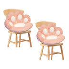 SOGA 2X 70cm Pink Paw Shape Cushion Warm Lazy Sofa Decorative Pillow Backseat Plush Mat Home Decor $ 99.50