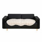 SOGA Four-seater White Faux Fur Throw Blanket 90x260cm Polyester $ 99.90