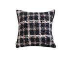 SOGA 50cm Modern Plaid Pattern Blush Pink Gray Decorative Throw Pillow $ 58.90
