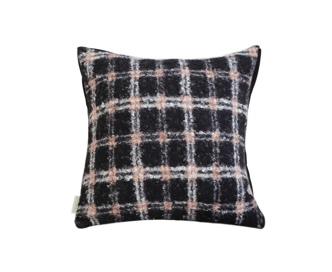 SOGA 50cm Modern Plaid Pattern Blush Pink Gray Decorative Throw Pillow $ 58.90