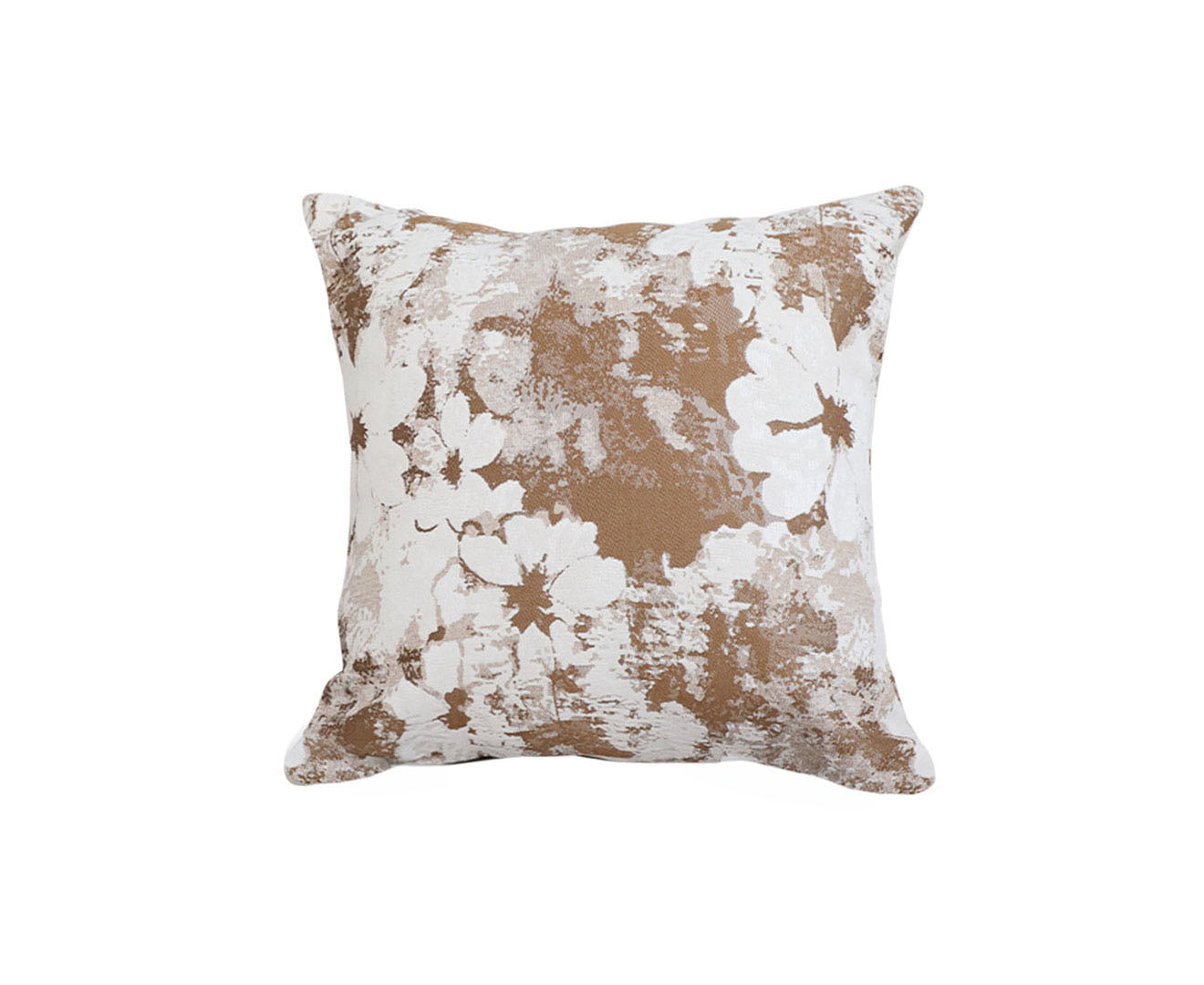 Brown white multicolor floor cushion