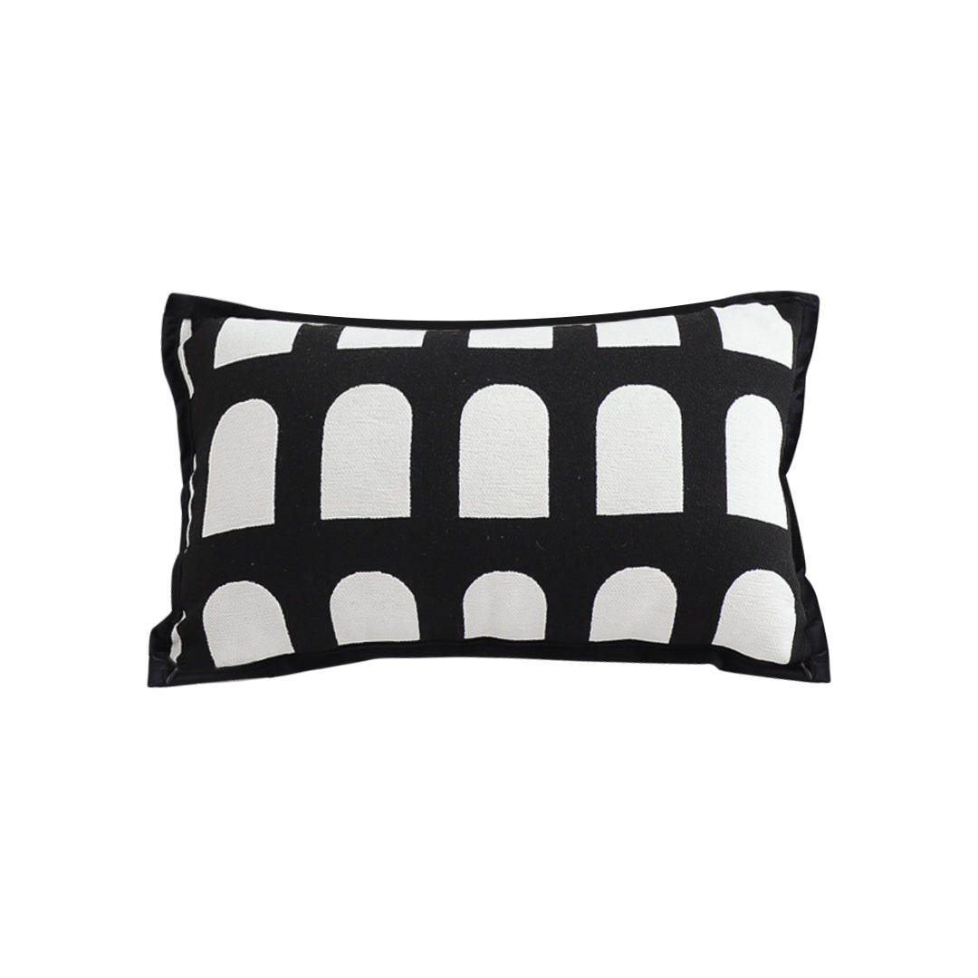 SOGA 30cm Contemporary Black White Geometric Pattern Throw Pillow $ 68.90
