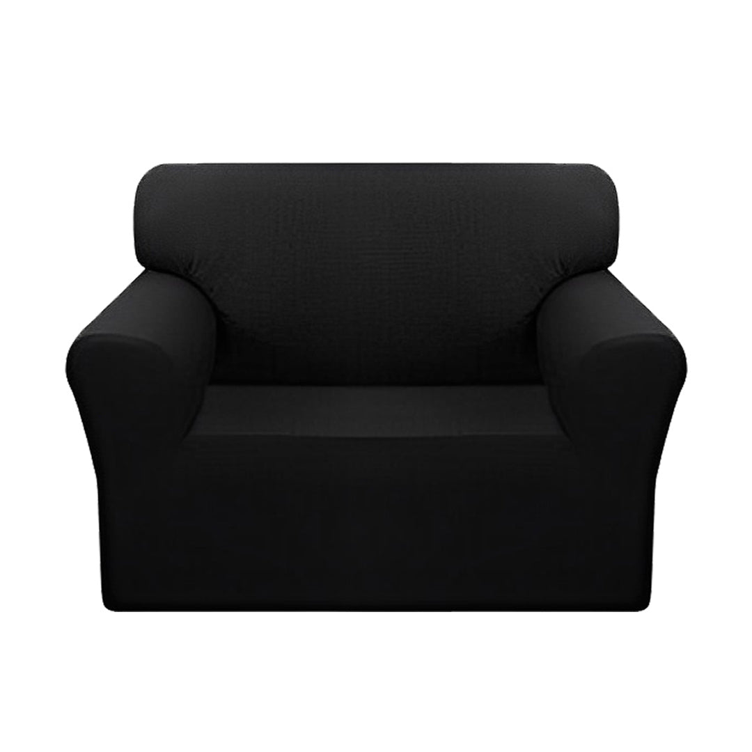 SOGA 1-Seater Black Sofa Cover Couch Protector High Stretch Lounge Slipcover Home Decor $ 35.50