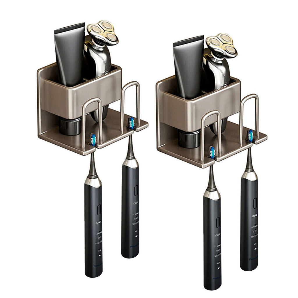 SOGA 2X 15cm Wall-Mounted Bathroom Storage Organiser Space Saving Adhesive Shelf Rack $ 65.50