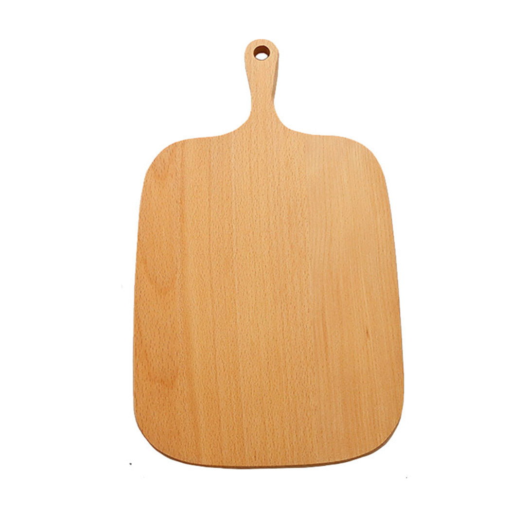 SOGA 33cm Brown Rectangle Wooden Serving Tray Chopping Board Paddle with Handle Home Decor $ 26.90