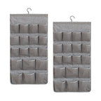SOGA 2X Grey Double Sided Hanging Storage Bag Underwear Bra Socks Mesh Pocket Hanger Home Organiser $ 51.90