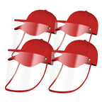 4X Outdoor Protection Hat Anti-Fog Pollution Dust Saliva Protective Cap Full Face HD Shield Cover Kids Red $ 86.50