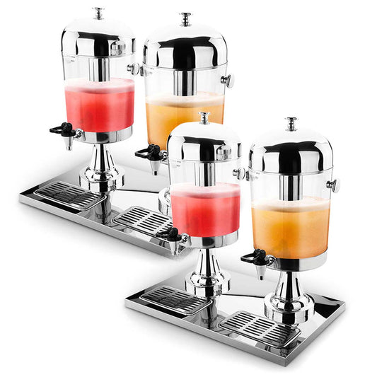 SOGA 2x Dual 8L Juicer Water Milk Coffee Pump Beverage Drinking Utensils