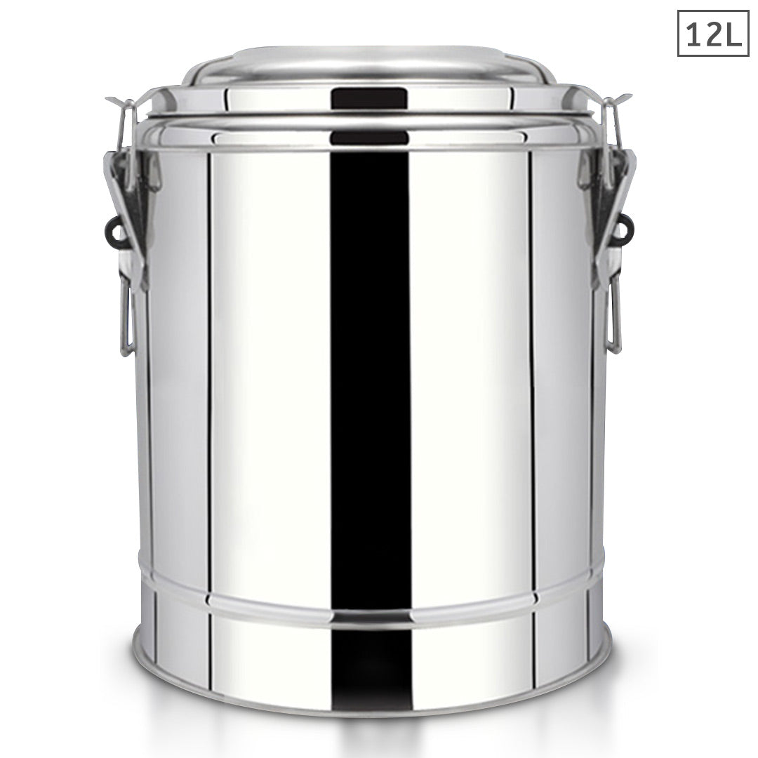 SOGA 12L Stainless Steel Insulated Stock Pot Hot & Cold Beverage Container $ 111.50