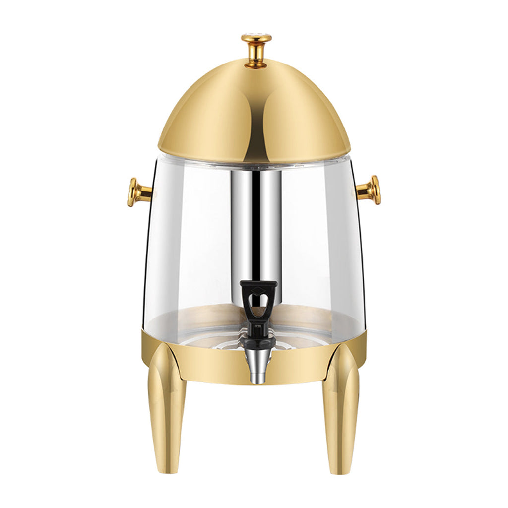 SOGA Stainless Steel 12L Beverage Dispenser Hot and Cold Juice Water Tea Chafer Urn Buffet Drink Container Jug with Gold Accents $ 232.90