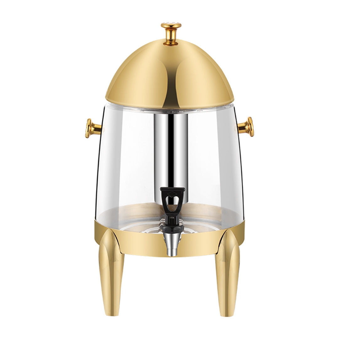 SOGA Stainless Steel 12L Beverage Dispenser Hot and Cold Juice Water Tea Chafer Urn Buffet Drink Container Jug with Gold Accents $ 232.90