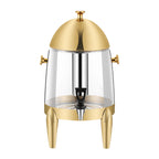 SOGA Stainless Steel 12L Beverage Dispenser Hot and Cold Juice Water Tea Chafer Urn Buffet Drink Container Jug with Gold Accents $ 232.90
