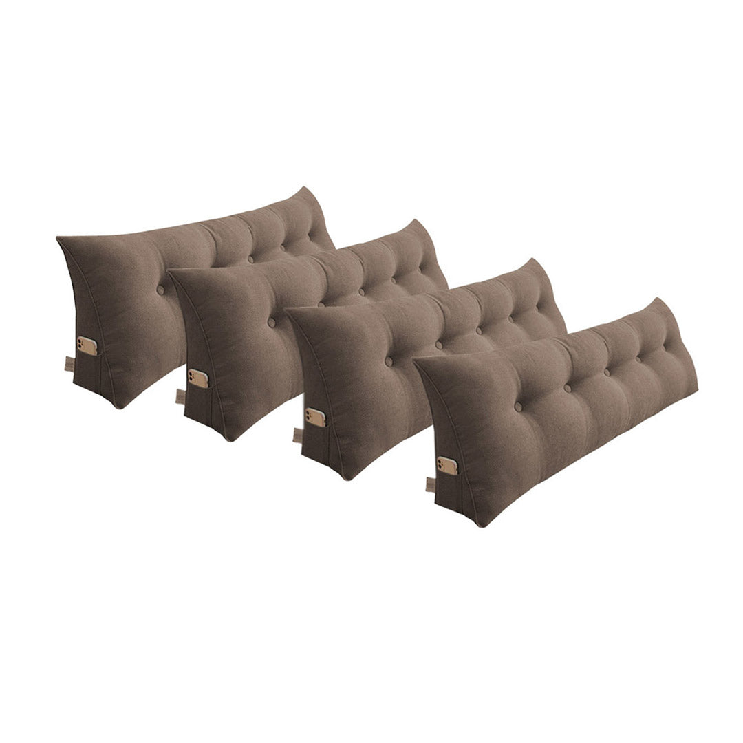 SOGA 4X 150cm Coffee Triangular Wedge Bed Pillow Headboard Backrest Bedside Tatami Cushion Home Decor $ 548.90