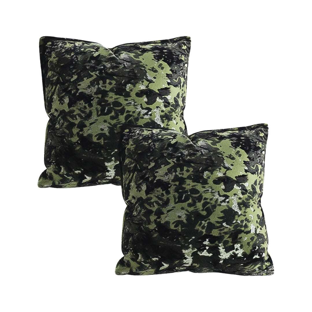 SOGA 2X 50cm Forest Green Crushed Velvet Decorative Throw Pillow $ 129