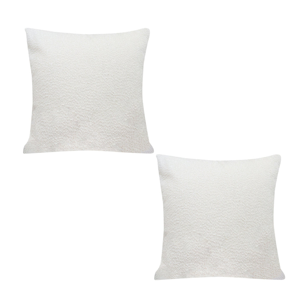 SOGA 2X 50cm White Throw Pillow Premium Polyester Fiber and Cotton for Home Decor $ 129.50