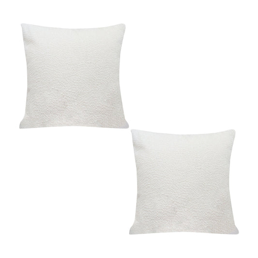 SOGA 2X 50cm White Throw Pillow Premium Polyester Fiber and Cotton for Home Decor $ 129.50