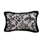 SOGA 30cm Vintage Black Pillowcase Set Black Herringbone Pattern Lumbar Throw Pillow $ 66.90