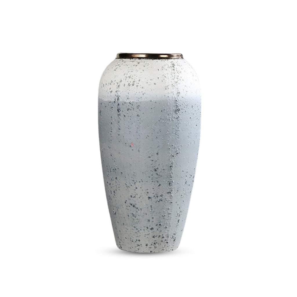 SOGA 35x17cm White and Grey Large Ceramic Flower Vase Elegant Living Room Home Decor $ 99.90