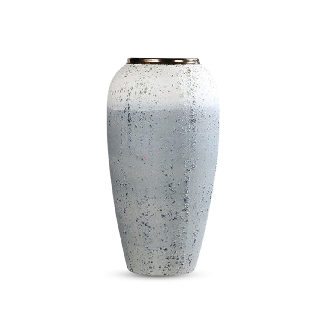 SOGA 35x17cm White and Grey Large Ceramic Flower Vase Elegant Living Room Home Decor $ 99.90