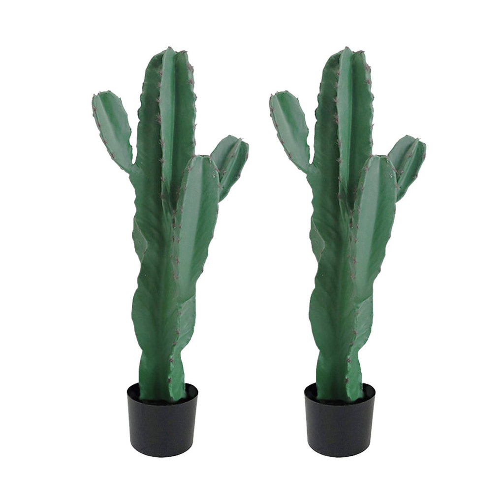 SOGA 2X 70cm Green Artificial Indoor Cactus Tree Fake Plant Simulation Decorative 5 Heads $ 151.50