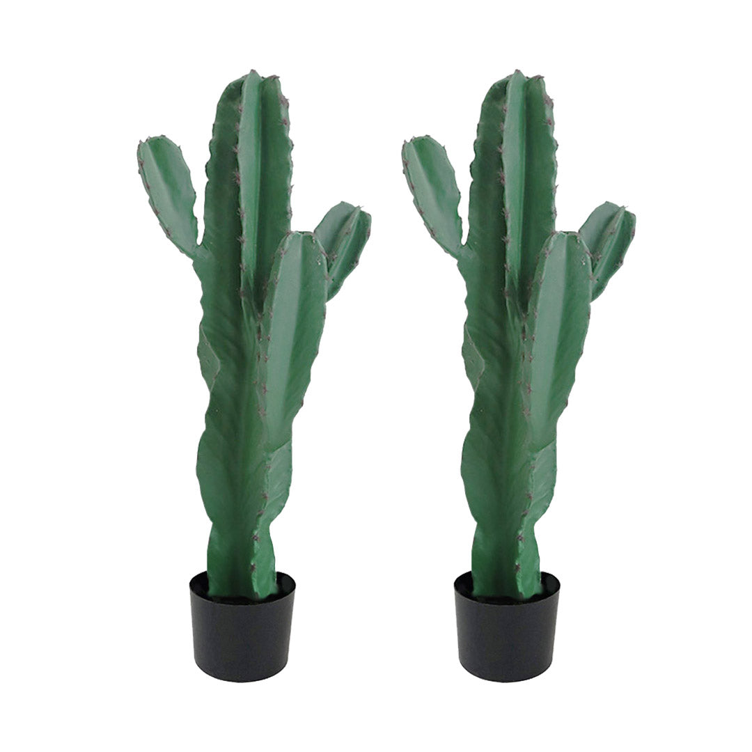 SOGA 2X 70cm Green Artificial Indoor Cactus Tree Fake Plant Simulation Decorative 5 Heads $ 151.50