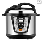 SOGA Electric Stainless Steel Pressure Cooker 12L 1600W Multicooker 16 $ 355.50