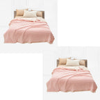 SOGA 2X Throw Blanket Warm Cozy Double Sided Thick Flannel Coverlet Fleece Bed Sofa Comforter Pink $ 181.50