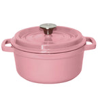SOGA Cast Iron Enamel Porcelain Stewpot Casserole Stew Cooking Pot With Lid 2.7L Pink 22cm $ 99.90