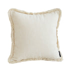 SOGA 45cm Creamy White Home Aesthetic Chenille Texture Tassel Square Throw pillow $ 55.50