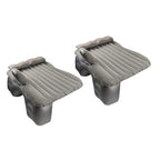 SOGA 2X Grey Stripe Inflatable Car Mattress Portable Camping Rest Air Bed Travel Compact Sleeping Kit Essentials $ 140.50