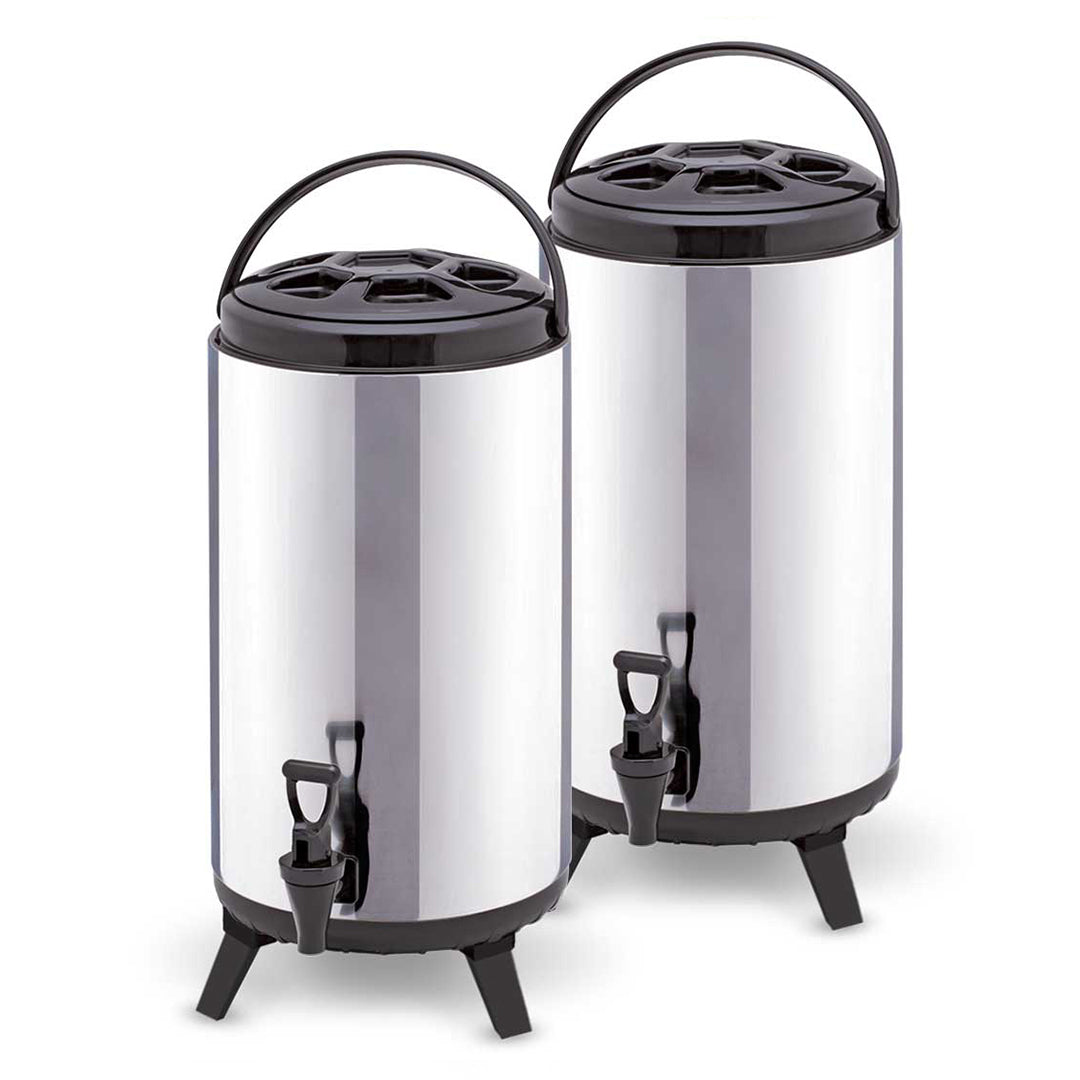 SOGA 2X 16L Portable Insulated Cold/Heat Coffee Tea Beer Barrel Brew Pot With Dispenser $ 195.50