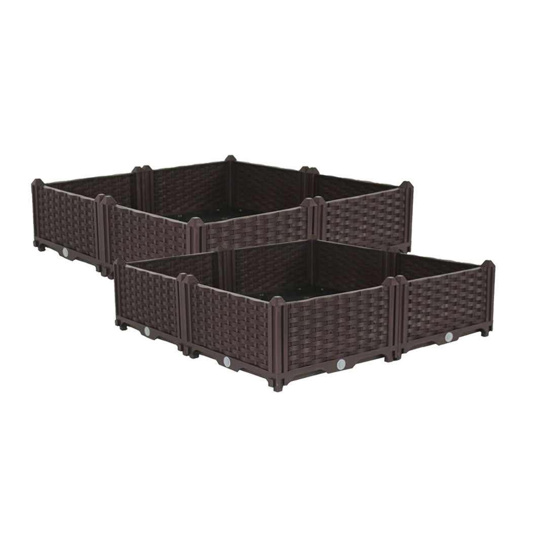 SOGA 2X 80cm Raised Planter Box Vegetable Herb Flower Outdoor Plastic Plants Garden Bed $ 193.90
