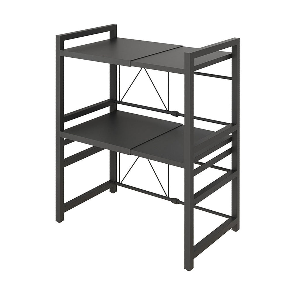 SOGA 3 Tier Steel Black Retractable Kitchen Microwave Oven Stand Multi-Functional Shelves Storage Organizer $ 83.50