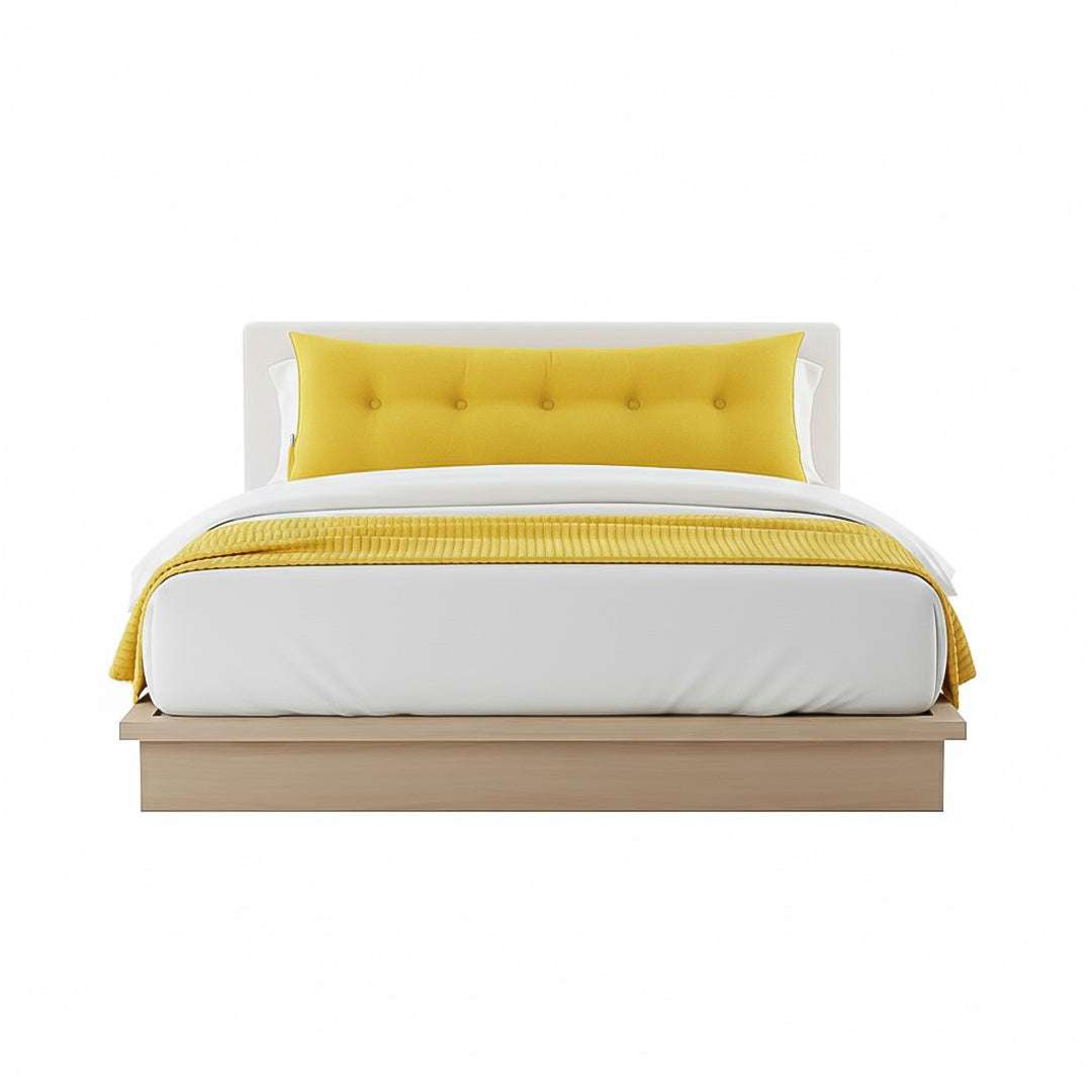 SOGA Home & Living Bundle – Yellow Triangular Wedge Pillow & Yellow Striped Flannel Throw $ 0