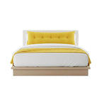 SOGA Home & Living Bundle – Yellow Triangular Wedge Pillow & Yellow Striped Flannel Throw $ 0