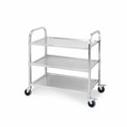 SOGA 3 Tier Stainless Steel Kitchen Dinning Food Cart Trolley Utility Size 75x40x83.5cm Small $ 217.90