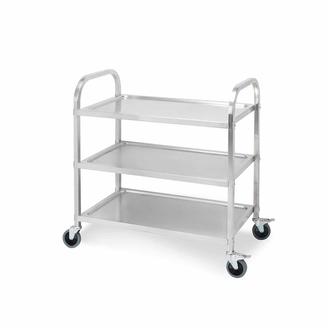 SOGA 3 Tier Stainless Steel Kitchen Dinning Food Cart Trolley Utility Size 75x40x83.5cm Small $ 217.90