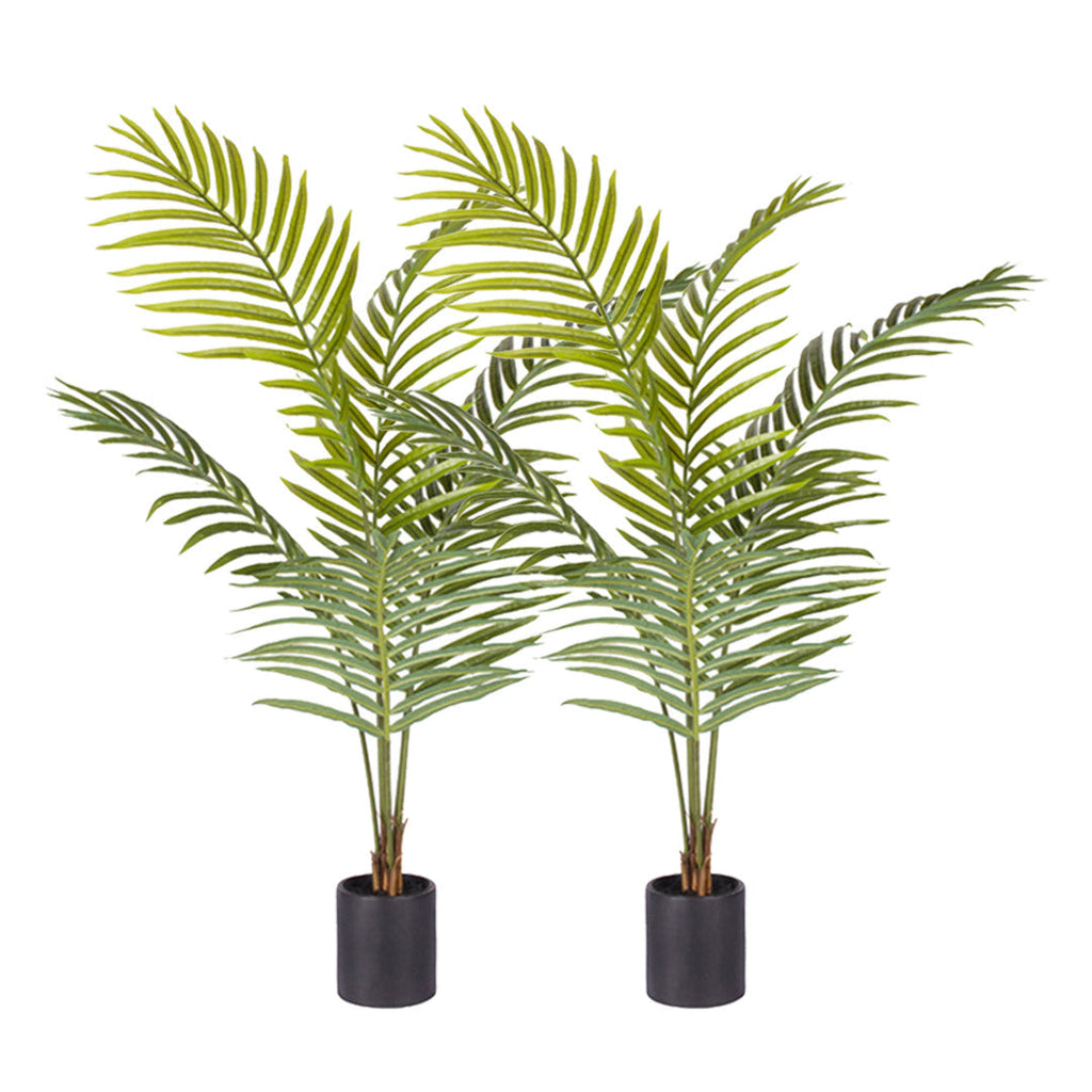 SOGA 2X 120cm Green Artificial Indoor Rogue Areca Palm Tree Fake Tropical Plant Home Office Decor $ 237.50