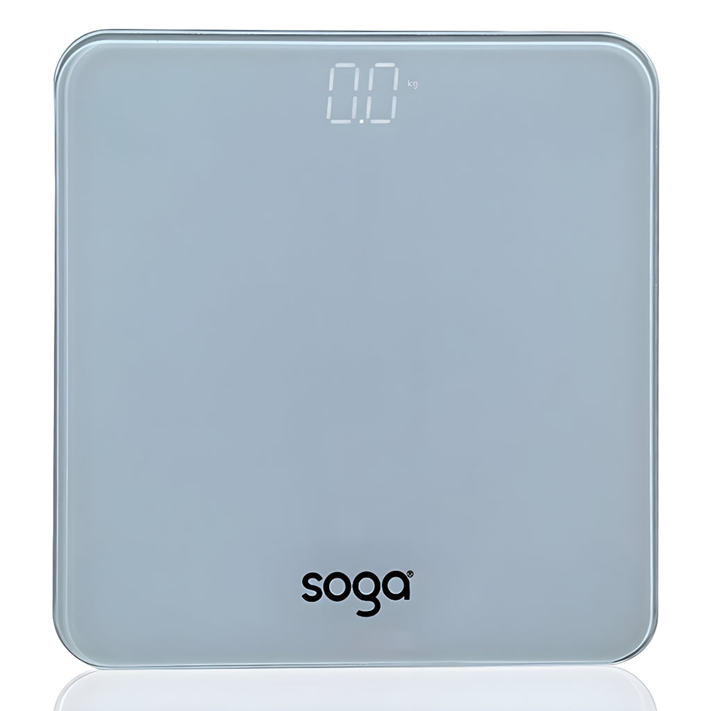 SOGA 180kg Digital Fitness Weight Bathroom Gym Body Glass LCD Electronic Scales White $ 33.50