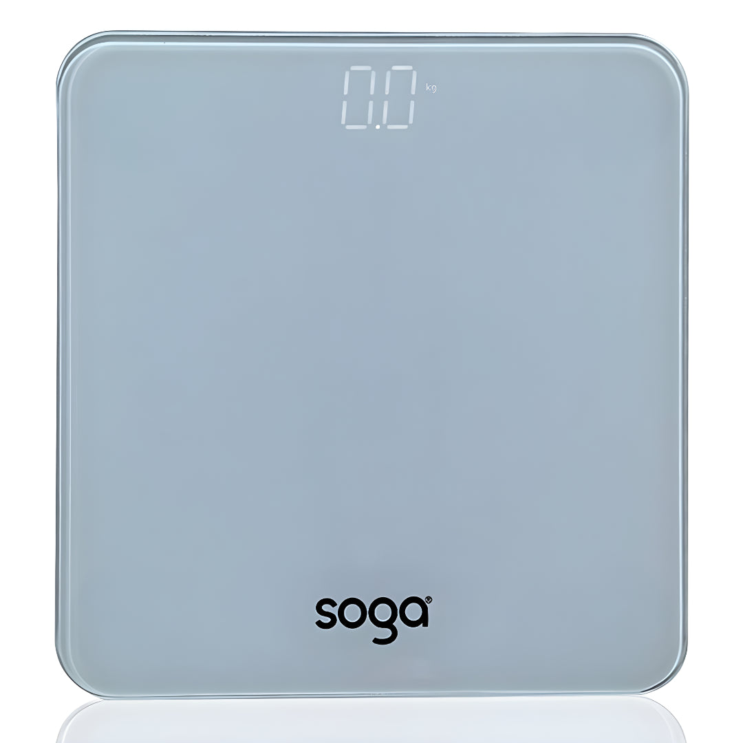 SOGA 180kg Digital Fitness Weight Bathroom Gym Body Glass LCD Electronic Scales White $ 33.50