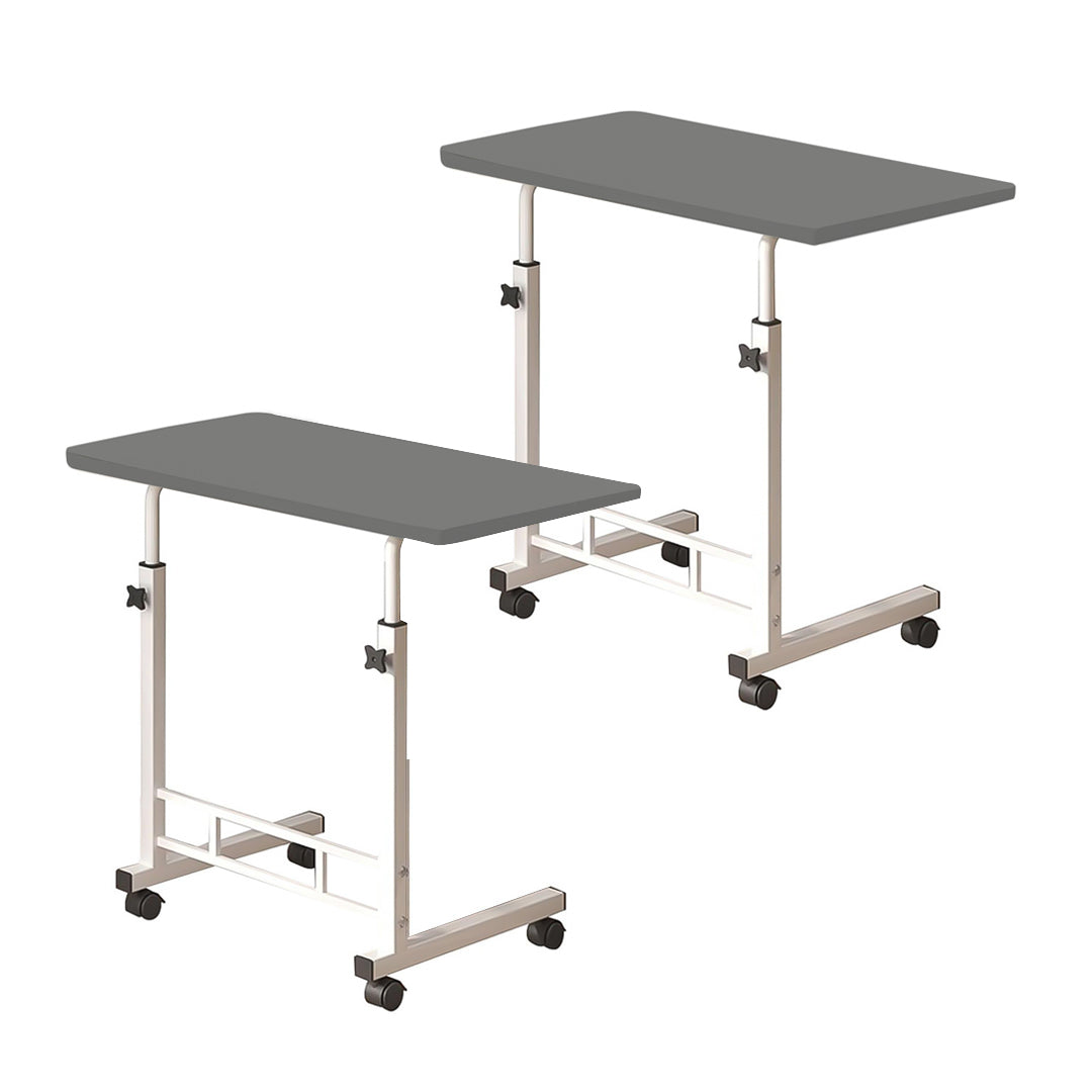 SOGA 2X 40x80cm Gray Bedside Table Movable Bedroom Desk Student Computer Table $ 144.50