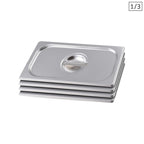 SOGA 4X Gastronorm GN Pan Lid Full Size 1/3 Stainless Steel Tray Top Cover $ 88.90