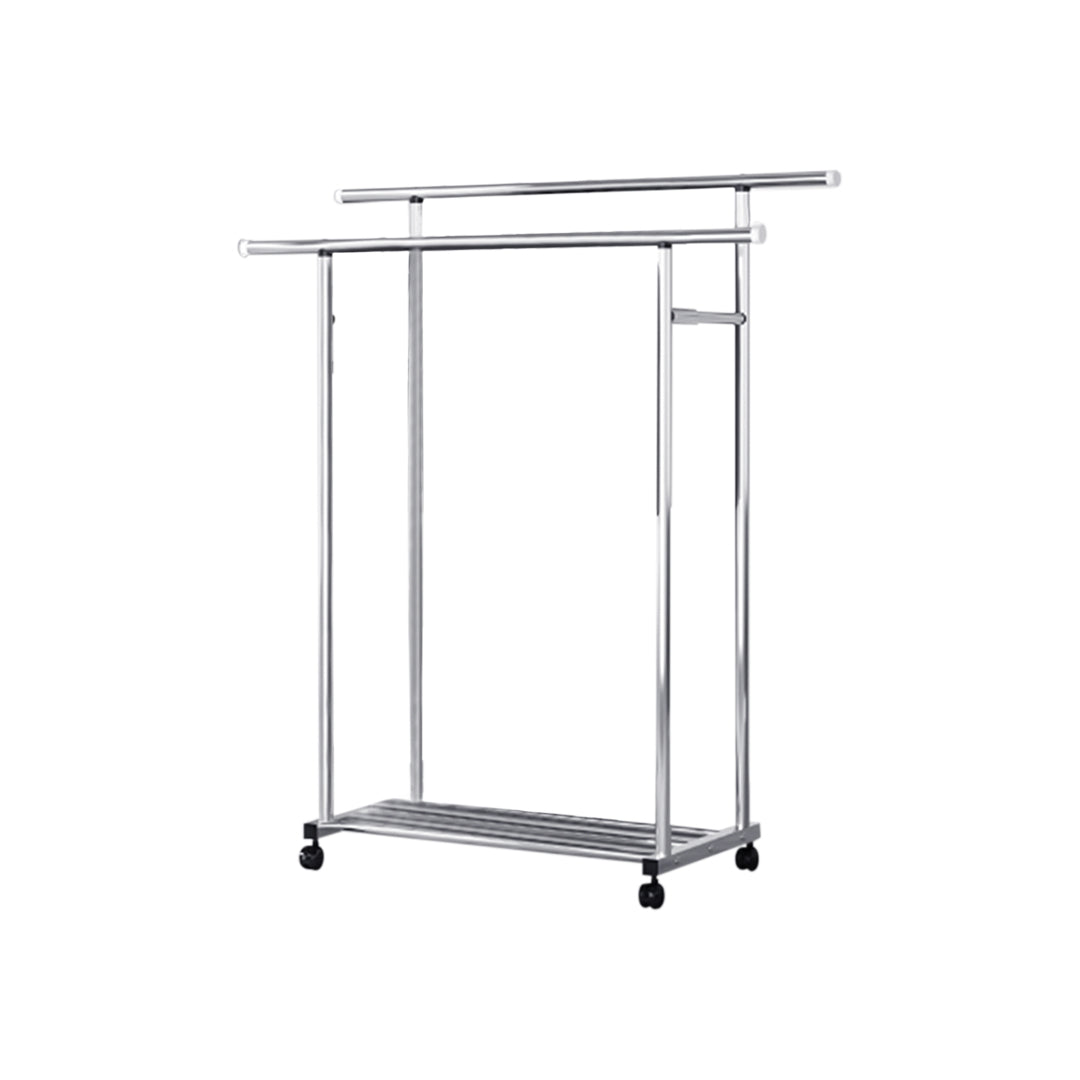 SOGA 120cm Stainless Steel Floor-Standing Clothes Rack - Durable and Space-Saving Laundry Organizer $ 102.50