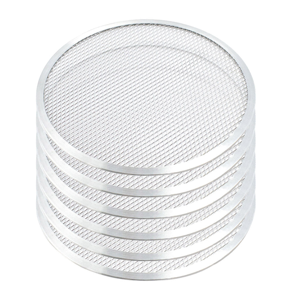 SOGA 6X 12-inch Round Seamless Aluminium Nonstick Commercial Grade Pizza Screen Baking Pan $ 126.50