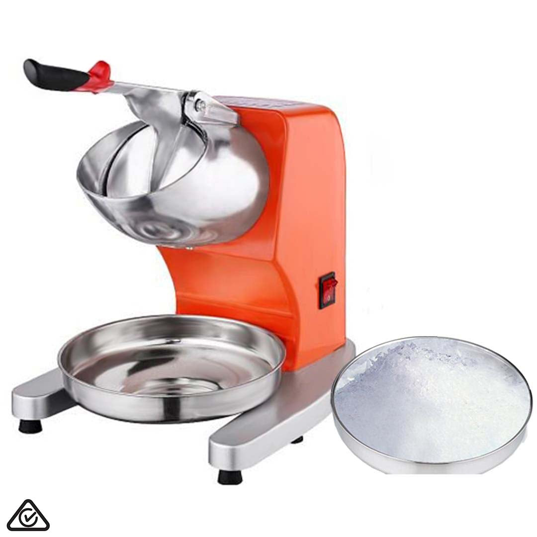 SOGA Ice Shaver Electric Stainless Steel Ice Crusher Slicer Machine Commercial Orange $ 133.50
