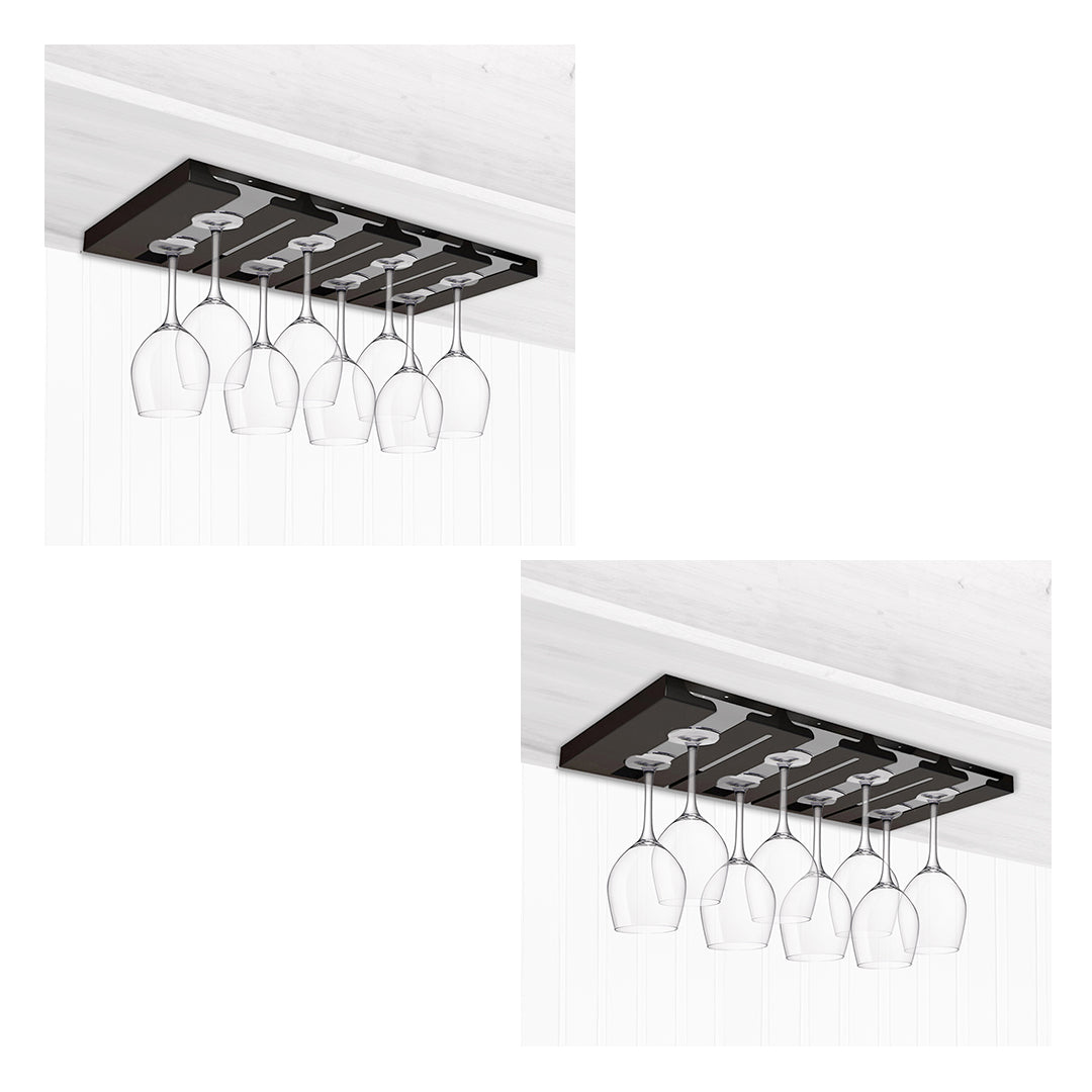 SOGA 2X 33.3cm Wine Glass Holder Hanging Stemware Storage Organiser Kitchen Bar Restaurant Decoration $ 107.90