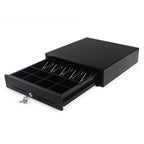 SOGA Black Heavy Duty Cash Drawer Electronic 4 Bills 8 Coins Cheque Slot Tray Pos 410 $ 144.50