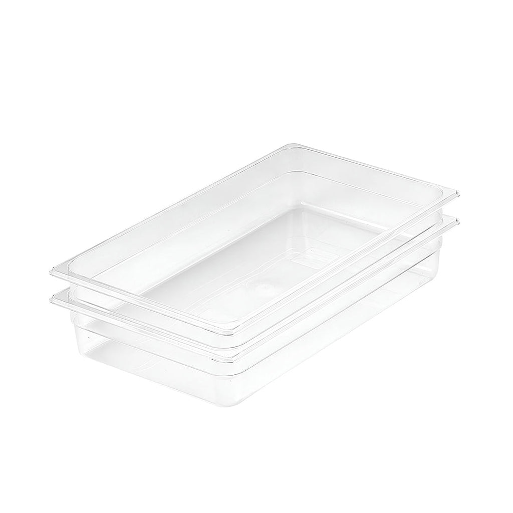 SOGA 100mm Clear Gastronorm GN Pan 1/1 Food Tray Storage Bundle of 2 $ 90.50