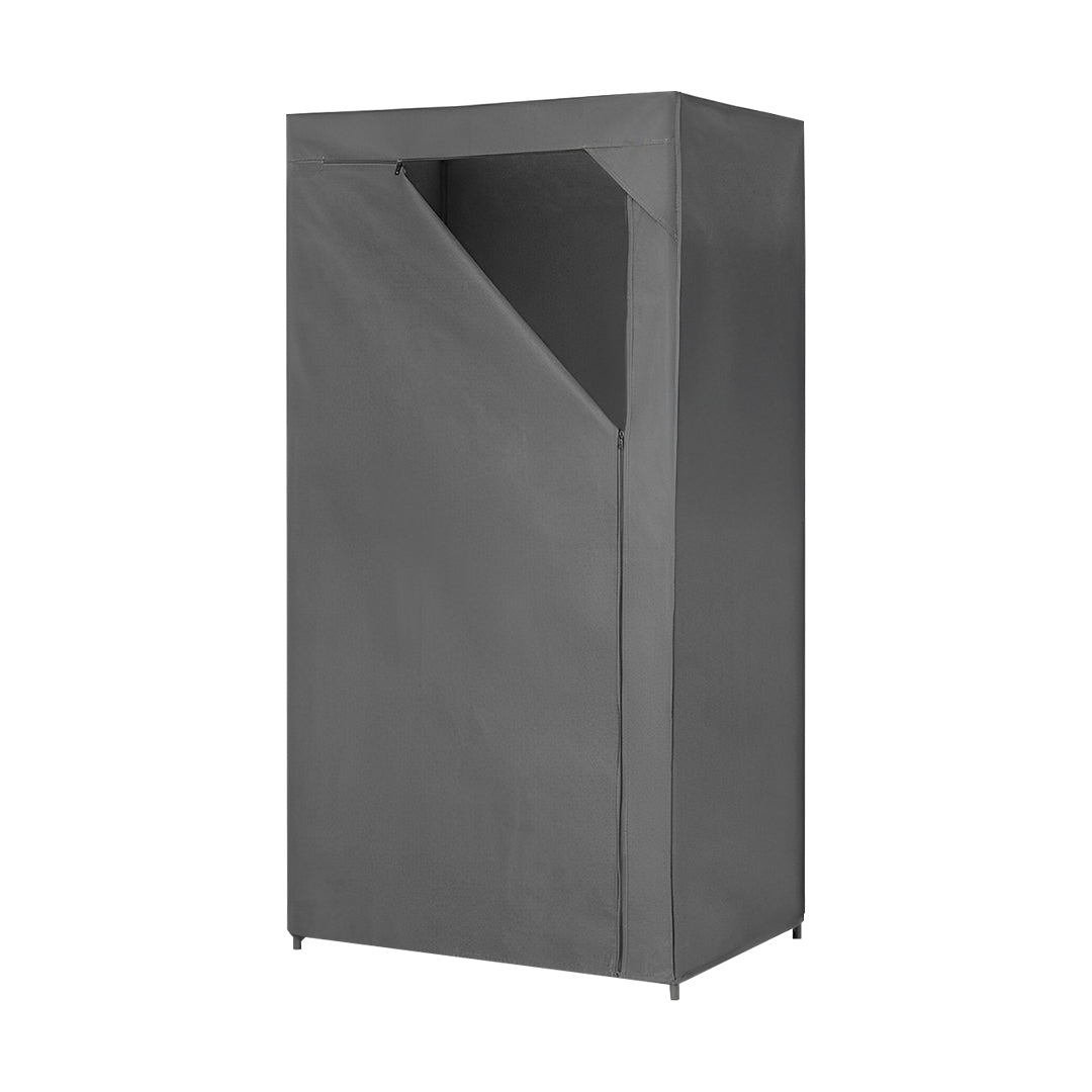 SOGA 75x45xcm Light Grey Clothes Organizer Rack with Zippered Dust Cover $ 55.50