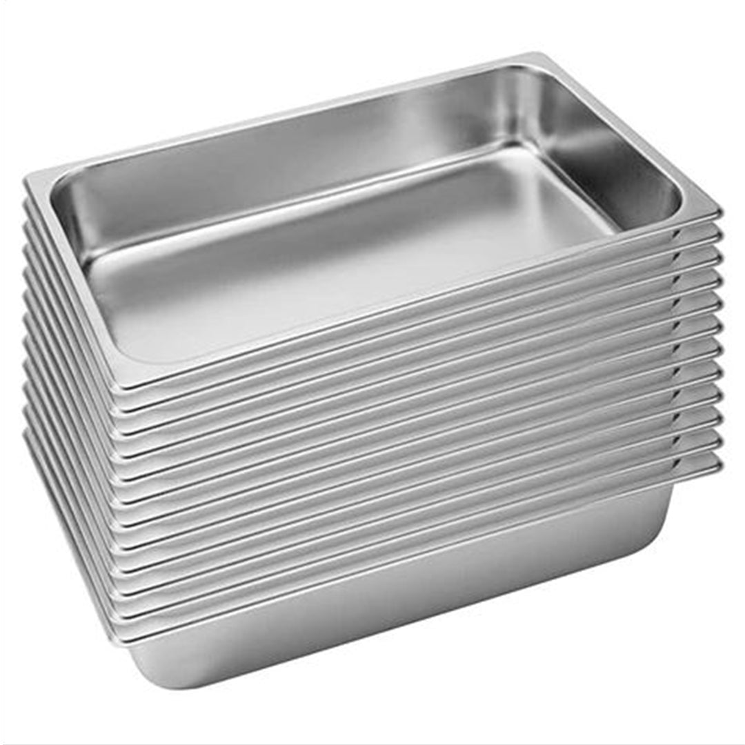 SOGA 12X Gastronorm GN Pan Full Size 1/1 GN Pan 6.5cm Deep Stainless Steel Tray $ 211.50